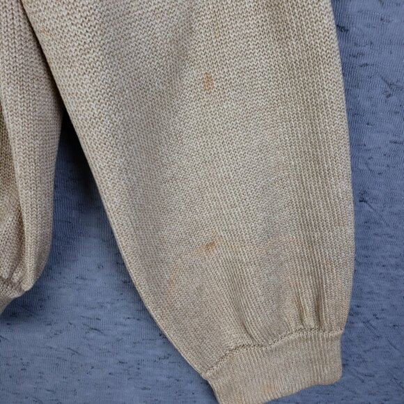 Vintage ST. JOHN Sport Santana Knit Blazer Jacket Crest Full Zip size M Cream - Picture 15 of 16